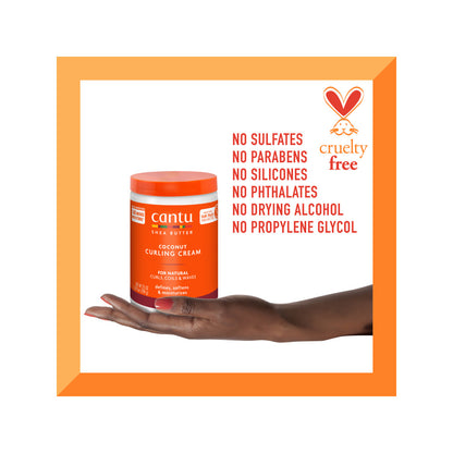 Cantu Shea Butter Coconut Curling Cream Salon Size - image 4 of 4