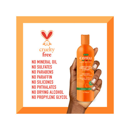 Cantu Shea Butter Conditioning Creamy Hair Lotion 12OZ - image 3 of 3
