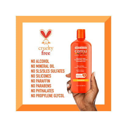 Cantu Shea Butter Sulfate-Free Cleansing Cream Shampoo 400ML - image 3 of 3