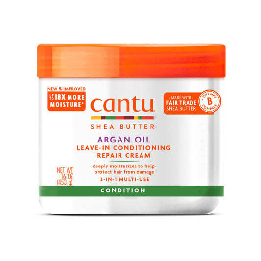 Cantu Argan Oil Leave-In Conditioning Repair Cream 16OZ - image 1 of 4